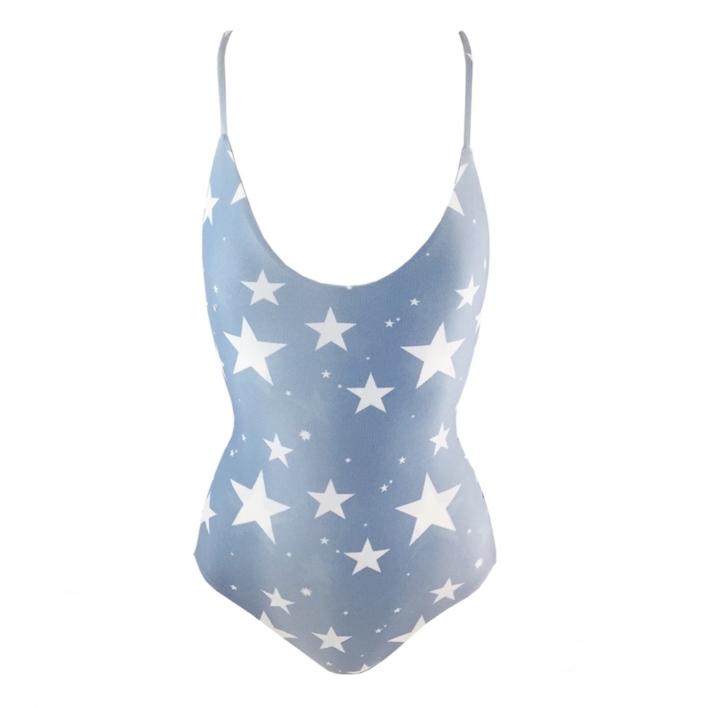 Stone Fox Swim Hermosa One Piece in Denim Star